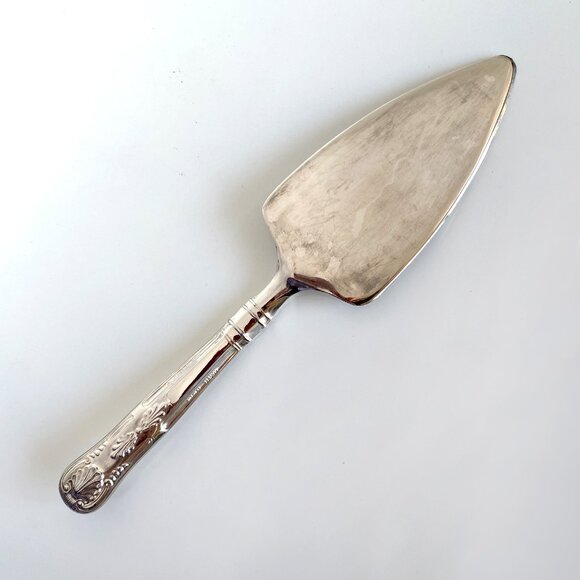 Vintage Mayell Queen Anne Silver Plated Kings Pattern Pastry Server - Picture 2 of 7
